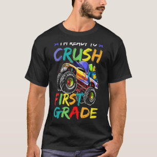 Camiseta Estou Pronta Para Esmagar 1 rua De Caminhão Monstr