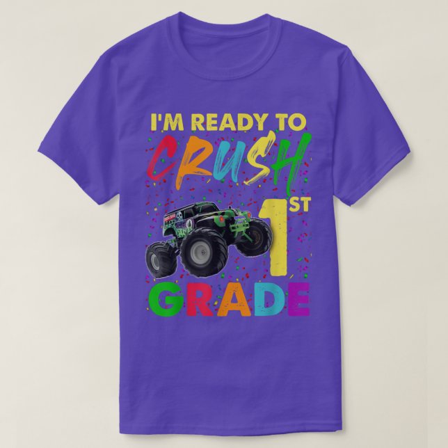 Camiseta Estou Pronta Para Esmagar 1rua De Volta. (Frente do Design)