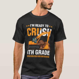 Camiseta Estou Pronta Para Esmagar Escavato De Construção D