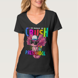 Camiseta Estou Pronta Para Esmagar O Axolotl De Volta À Esc
