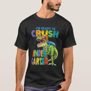 Camiseta Estou Pronta Para Esmagar O Dinossauro Da Juventud