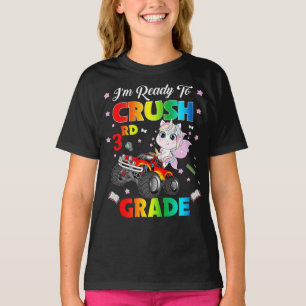Camiseta Estou Pronta Para Esmagar O Monstro Do 3º Grau Uni