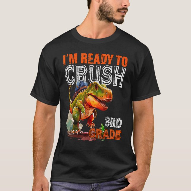 Camiseta Estou Pronta Para Esmagar O Rex Do 3º Grau De Volt (Frente)