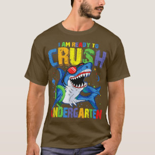 Camiseta Estou Pronta Para Esmagar O Tubarão Do Jardim De I