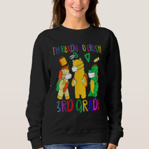 Camiseta Estou Pronta Para Esmagar O Unicorn Llama E O Rex