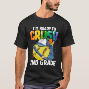 Camiseta Estou Pronta Para Esmagar Os Rapazes De Softball D