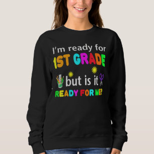 Camiseta Estou Pronto Para a 1ª Série Mas Ela Está Pronta P