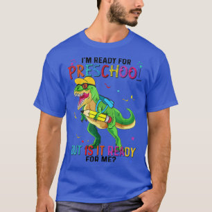 Camiseta Estou pronto para a pré-escola de volta à escola d