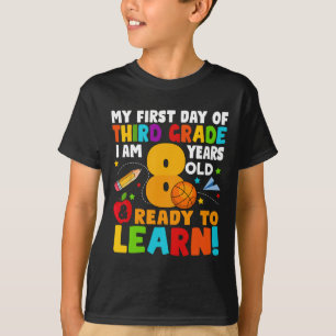 Camiseta Estou pronto para aprender as minhas costas para a