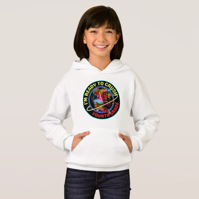 Camiseta Estou pronto para arrasar o quarto ano (Frente Completa)