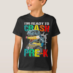 Camiseta Estou pronto para bater o Dinossauro de Caminhão
