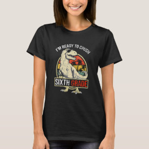 Camiseta Estou Pronto Para Derrotar os Meninos Dinossauros