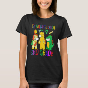 Camiseta Estou Pronto Para Derrotar Unicórnio Lhama E Rex D