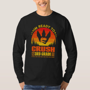 Camiseta Estou Pronto Para Detonar a 3ª Série Trex Dino Ret