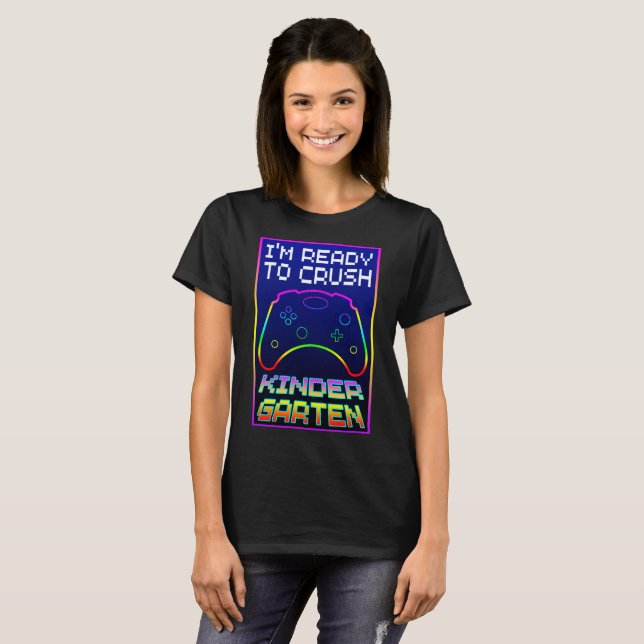CAMISETA ESTOU PRONTO PARA DETONAR O JARDIM DE INFÂNCIA (Frente Completa)