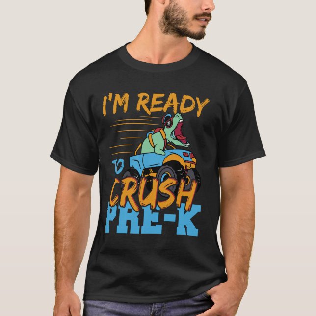 Camiseta Estou Pronto para Detonar o Pré-Escolar (Frente)