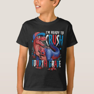 Camiseta Estou Pronto Para Detonar o Quarto Ano Dinossauro 