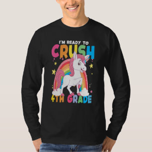 Camiseta Estou Pronto Para Detonar Unicórnio Arco-Íris 4º A