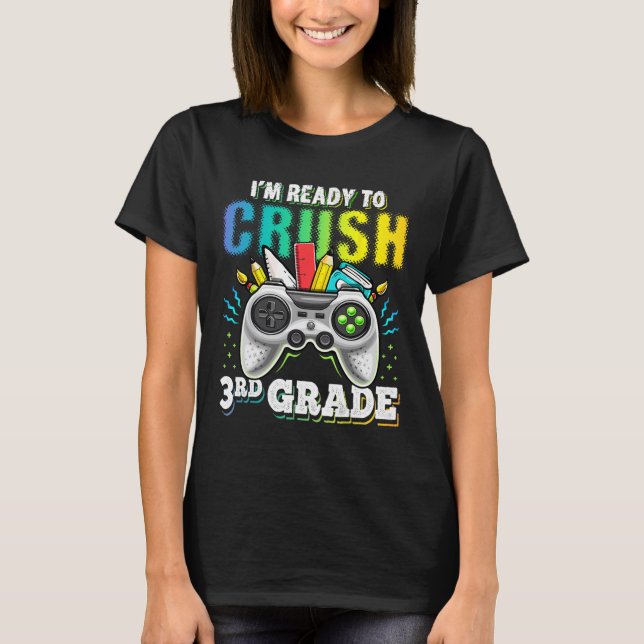 Camiseta Estou Pronto Para Detonar Vídeo de Volta às Aulas  (Frente)