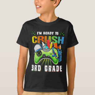 Camiseta Estou Pronto Para Dominar o 3º Ano Vídeo de Volta 