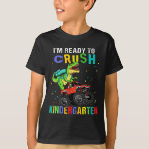 Camiseta Estou Pronto Para Dominar o Jardim de Infância Din