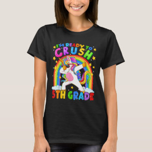 Camiseta Estou Pronto Para Dominar o Unicórnio da 5ª Série 