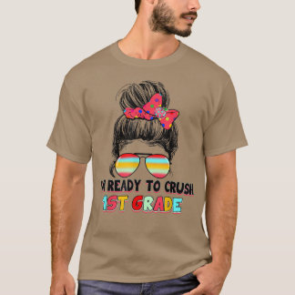 Camiseta Estou pronto para esmagar 1 rua de volta às crianç