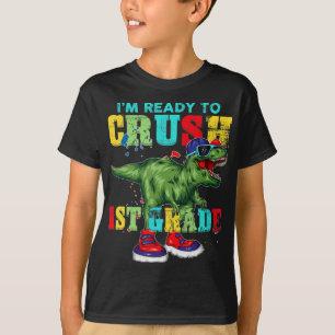 Camiseta Estou pronto para esmagar 1rua de Dinossauro Rex.