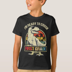 Camiseta Estou pronto para esmagar 1rua de Dinossauro T Rex