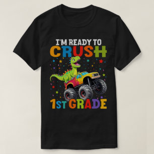 Camiseta Estou pronto para esmagar 1rua T Rex Monster Truck