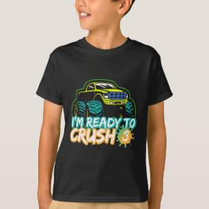 Camiseta Estou Pronto Para Esmagar 3 Caminhão Monstro Ck De