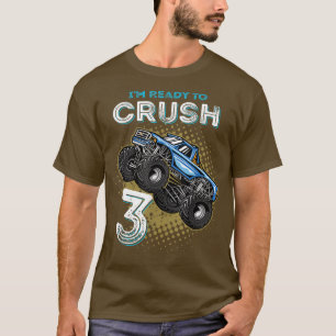 Camiseta Estou pronto para esmagar 3 Monstros, 3 anos, velh