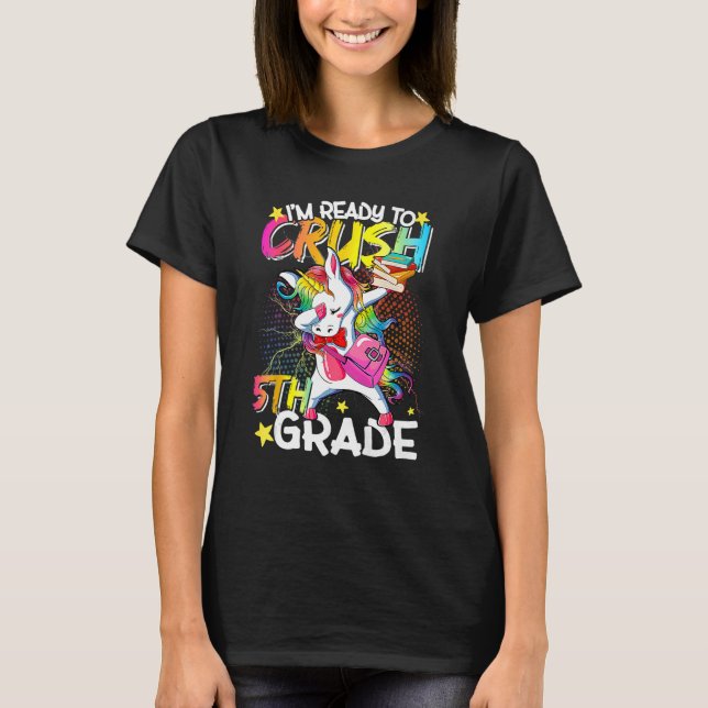 Camiseta Estou pronto para esmagar 5 de volta (Frente)