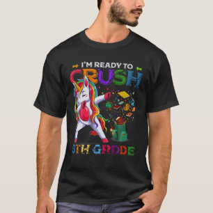 Camiseta Estou pronto para esmagar 5 de volta a Unicórnio
