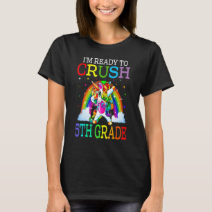 Camiseta Estou pronto para esmagar 5 Grau Feliz Primeiro Di