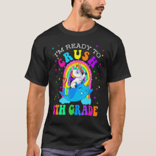 Camiseta Estou pronto para esmagar 5 Grau Narwhal Unicorn