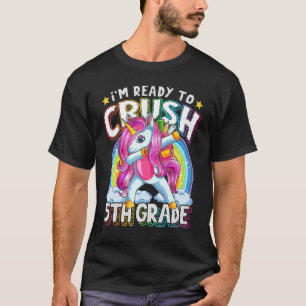 Camiseta Estou pronto para esmagar 5 Grau Unicórnio Primeir