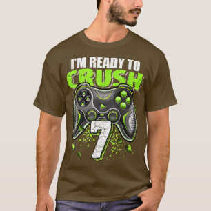 Camiseta Estou pronto para esmagar 7 controladoras de vídeo