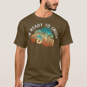 Camiseta Estou pronto para esmagar 8 Monstros Caminhão 8º A