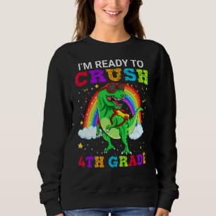 Camiseta Estou pronto para esmagar a escola de Rex Dinossau