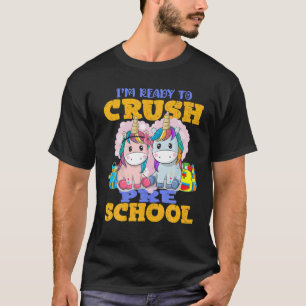 Camiseta Estou pronto para esmagar a pré-escola a abater o