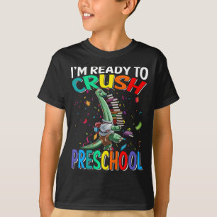 Camiseta Estou pronto para esmagar a pré-escola Brachiosau