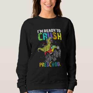 Camiseta Estou Pronto Para Esmagar Caminhão Monstro Dinossa