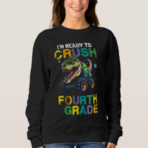Camiseta Estou Pronto Para Esmagar Caminhão Monstro Dinossa
