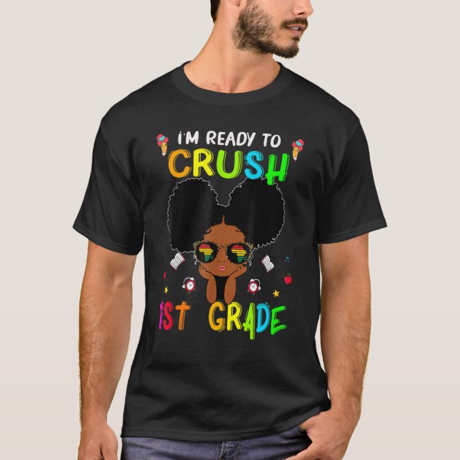 Camiseta Estou pronto para esmagar crianças de primeira cla (Frente)