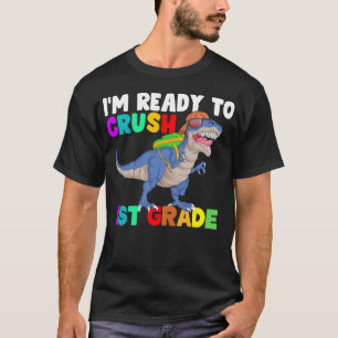 Camiseta Estou pronto para esmagar dinossauro de rua