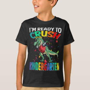 Camiseta Estou pronto para esmagar dinossauro do jardim de 