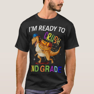 Camiseta Estou Pronto Para Esmagar Dinossauro segundo De Vo