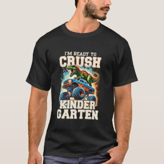 Camiseta Estou pronto para esmagar dinossauro T Rex Mon