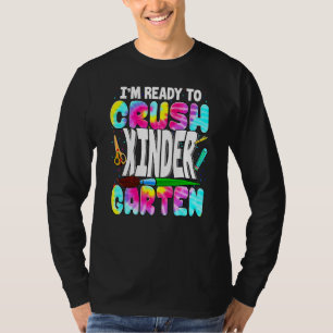 Camiseta Estou Pronto Para Esmagar Gravata de Volta às Aula